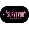 Survivor Novelty Metal Dog Tag Necklace DT-10228 2" x 1" Dog Tag (DT)