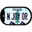 N Joy OR Oregon Novelty Metal Dog Tag Necklace DT-10340 2" x 1" Dog Tag (DT)