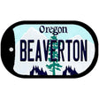 Beaverton Oregon Novelty Metal Dog Tag Necklace DT-10346 2" x 1" Dog Tag (DT)