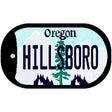 Hillsboro Oregon Novelty Metal Dog Tag Necklace DT-10348 2" x 1" Dog Tag (DT)