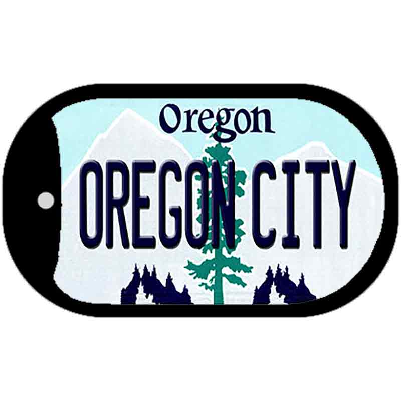 Oregon City Novelty Metal Dog Tag Necklace DT-10350 2" x 1" Dog Tag (DT)