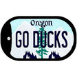 Go Ducks Oregon Novelty Metal Dog Tag Necklace DT-10355 2" x 1" Dog Tag (DT)