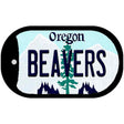 Beavers Oregon Novelty Metal Dog Tag Necklace DT-10356 2" x 1" Dog Tag (DT)