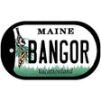 Bangor Maine Novelty Metal Dog Tag Necklace DT-10388 2" x 1" Dog Tag (DT)
