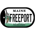 Freeport Maine Novelty Metal Dog Tag Necklace DT-10393 2" x 1" Dog Tag (DT)
