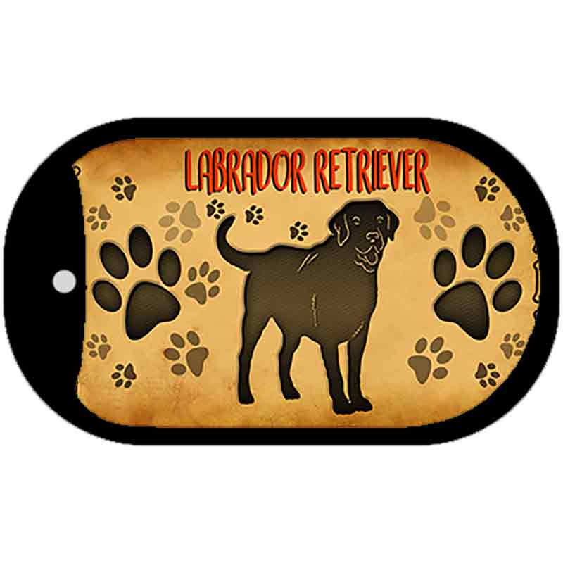 Labrador Retriever Novelty Metal Dog Tag Necklace DT-10451 2" x 1" Dog Tag (DT)