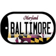 Baltimore Maryland Novelty Metal Dog Tag Necklace DT-10465 2" x 1" Dog Tag (DT)