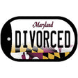 Divorced Maryland Novelty Metal Dog Tag Necklace DT-10507 2" x 1" Dog Tag (DT)