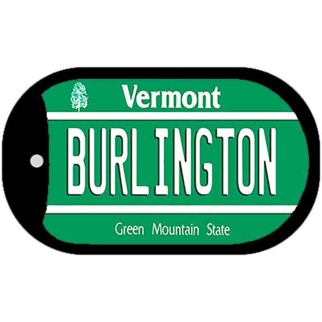 Burlington Vermont Novelty Metal Dog Tag Necklace DT-10661