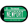 Newport Vermont Novelty Metal Dog Tag Necklace DT-10665 2" x 1" Dog Tag (DT)