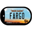 Fargo North Dakota Novelty Metal Dog Tag Necklace DT-10703 2" x 1" Dog Tag (DT)