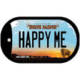 Happy Me North Dakota Novelty Metal Dog Tag Necklace DT-10738 2" x 1" Dog Tag (DT)