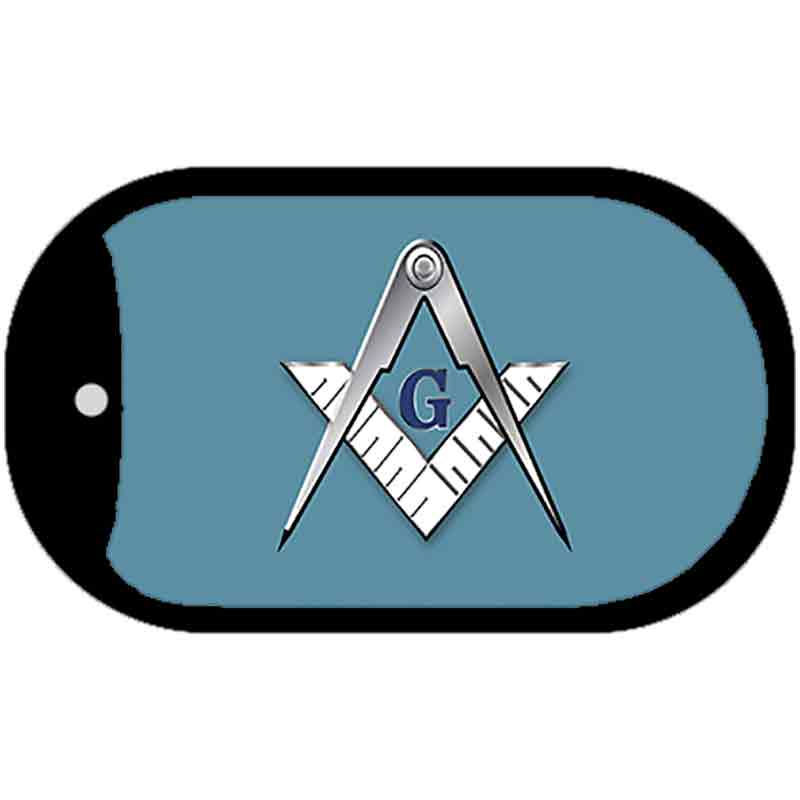 Masons Novelty Metal Dog Tag Necklace DT-107 2" x 1" Dog Tag (DT)