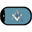 Masons Novelty Metal Dog Tag Necklace DT-107 2" x 1" Dog Tag (DT)