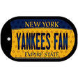 Yankees Fan New York Novelty Metal Dog Tag Necklace DT-10803 2" x 1" Dog Tag (DT)