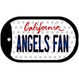 Angels Fan California Novelty Metal Dog Tag Necklace DT-10810 2" x 1" Dog Tag (DT)