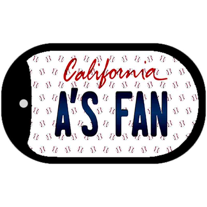 As Fan California Novelty Metal Dog Tag Necklace DT-10811 2" x 1" Dog Tag (DT)
