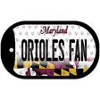 Orioles Fan Maryland Novelty Metal Dog Tag Necklace DT-10816 2" x 1" Dog Tag (DT)
