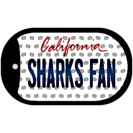 Sharks Fan California Novelty Metal Dog Tag Necklace DT-10825