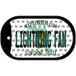 Lightning Fan Florida Novelty Metal Dog Tag Necklace DT-10830 2" x 1" Dog Tag (DT)