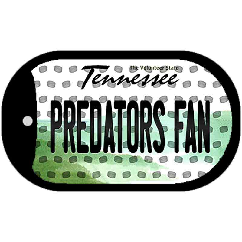 Predators Fan Tennessee Novelty Metal Dog Tag Necklace DT-10846 2" x 1" Dog Tag (DT)