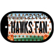Hawks Fan Georgia Novelty Metal Dog Tag Necklace DT-10848 2" x 1" Dog Tag (DT)