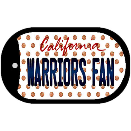 Warriors Fan California Novelty Metal Dog Tag Necklace DT-10856