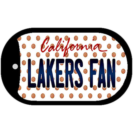 Lakers Fan California Novelty Metal Dog Tag Necklace DT-10860