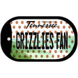 Grizzlies Fan Tennessee Novelty Metal Dog Tag Necklace DT-10861