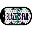 Blazers Fan Oregon Novelty Metal Dog Tag Necklace DT-10872 2" x 1" Dog Tag (DT)