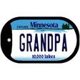 Grandpa Minnesota Novelty Metal Dog Tag Necklace DT-11059