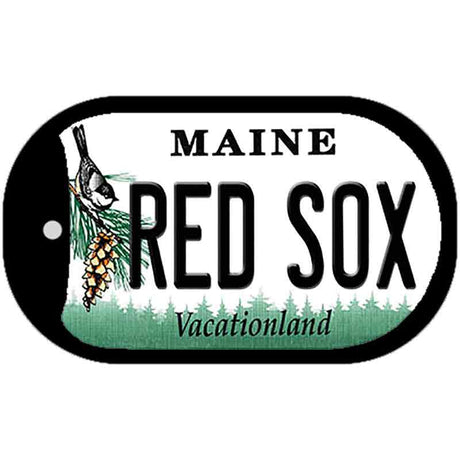 Maine Red Sox Novelty Metal Dog Tag Necklace DT-11119