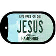 Jesus New Hampshire Novelty Metal Dog Tag Necklace DT-11158