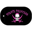 Pirate Princess Novelty Metal Dog Tag Necklace DT-1119