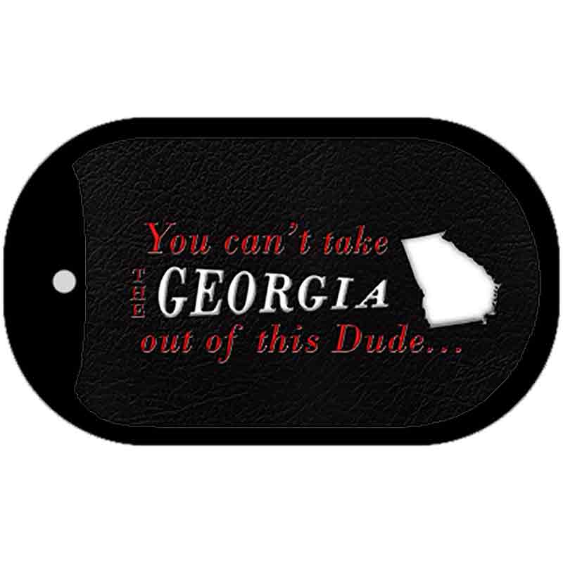 Georgia Dude Novelty Metal Dog Tag Necklace DT-11264 2" x 1" Dog Tag (DT)