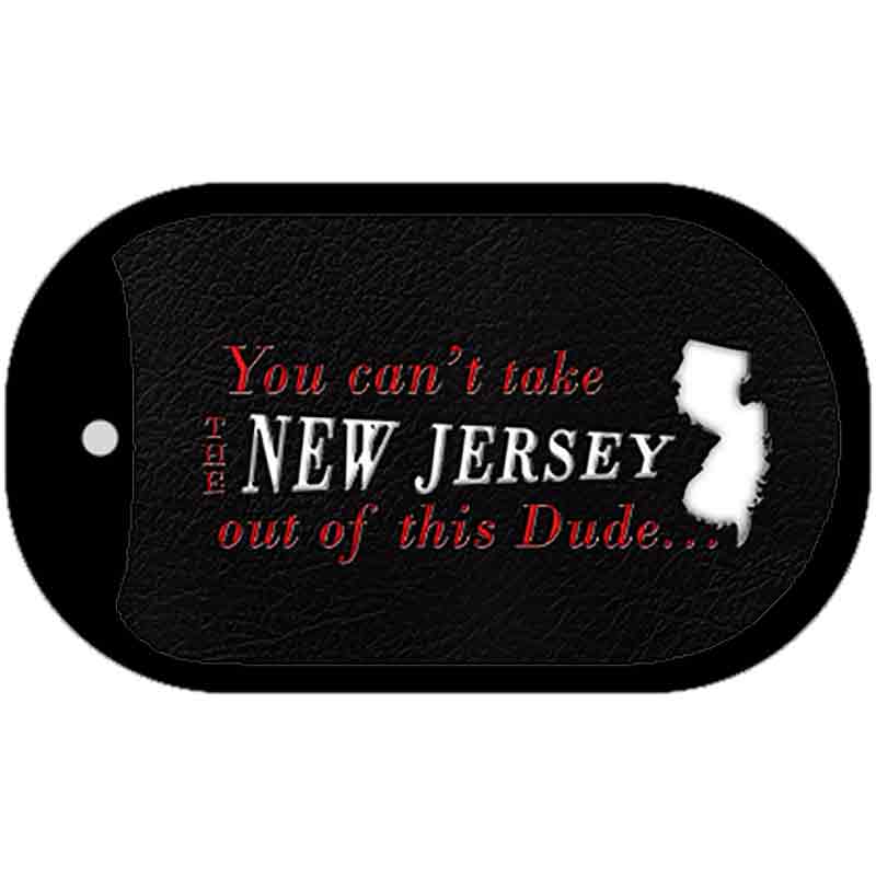 New Jersey Dude Novelty Metal Dog Tag Necklace DT-11284