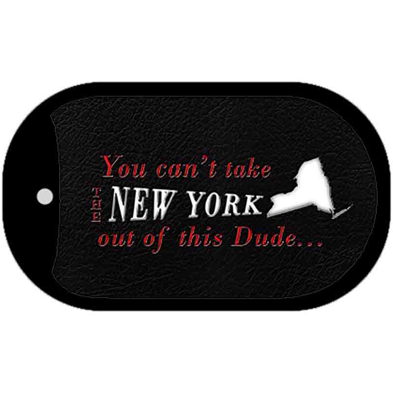 New York Dude Novelty Metal Dog Tag Necklace DT-11286 2" x 1" Dog Tag (DT)