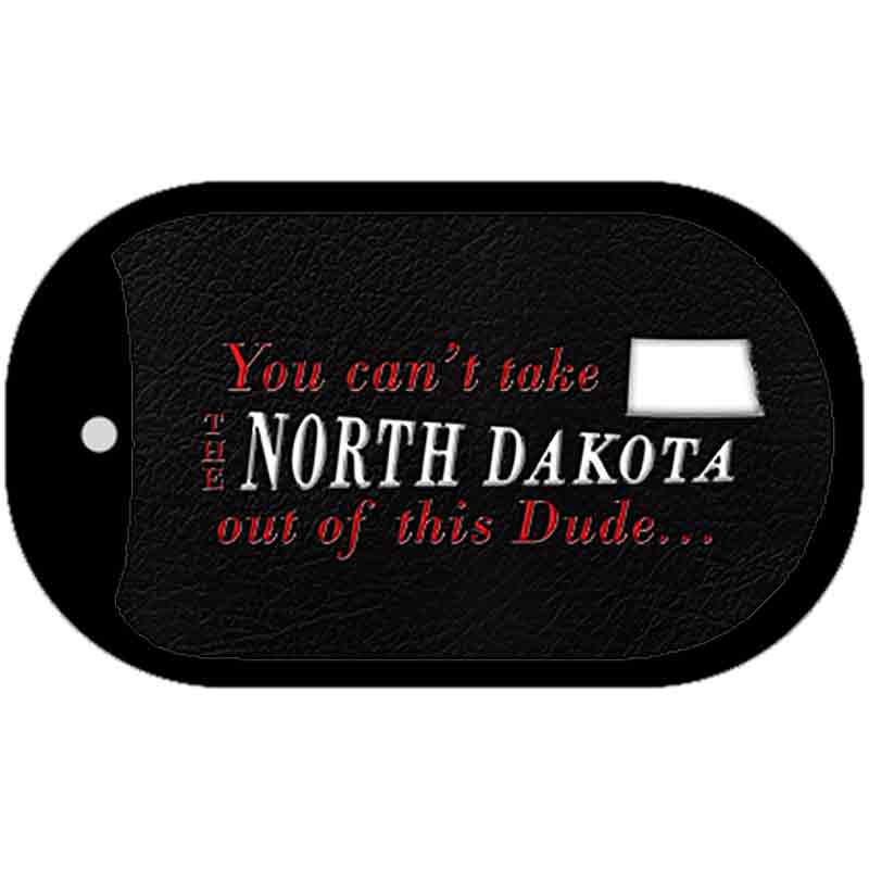 North Dakota Dude Novelty Metal Dog Tag Necklace DT-11288 2" x 1" Dog Tag (DT)