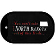 North Dakota Dude Novelty Metal Dog Tag Necklace DT-11288 2" x 1" Dog Tag (DT)