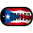 Dorado Puerto Rico State Flag Novelty Metal Dog Tag Necklace DT-11340 2" x 1" Dog Tag (DT)