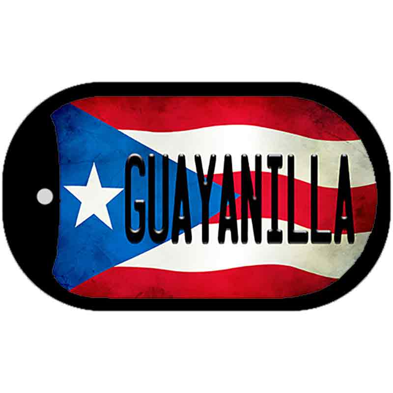 Guayanilla Puerto Rico State Flag Novelty Metal Dog Tag Necklace DT-11345