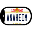 Anaheim California Novelty Metal Dog Tag Necklace DT-11426 2" x 1" Dog Tag (DT)