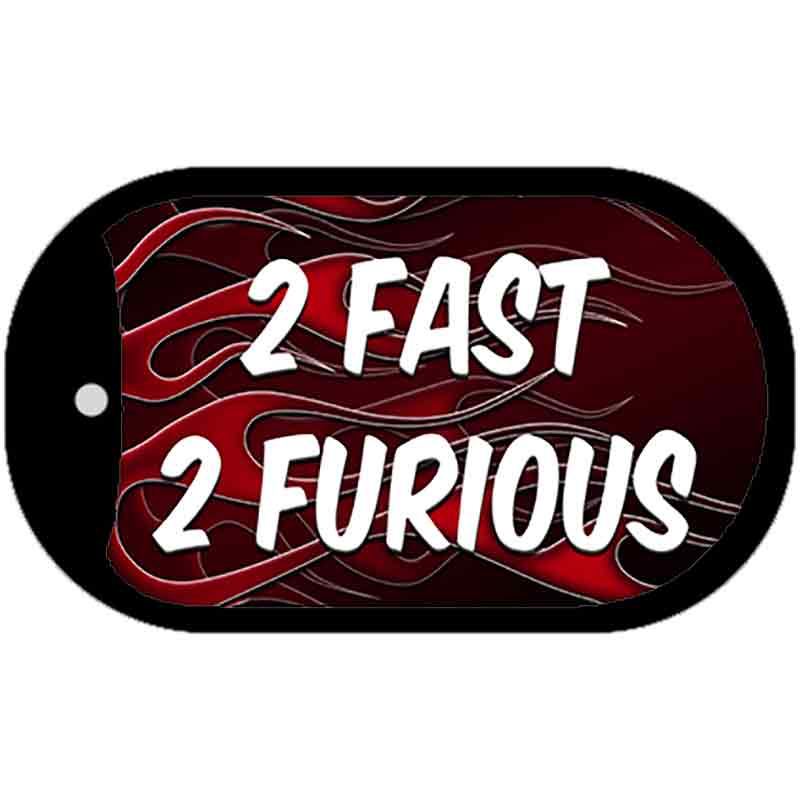 2 Fast 2 Furious Novelty Metal Dog Tag Necklace DT-11546 2" x 1" Dog Tag (DT)