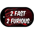 2 Fast 2 Furious Novelty Metal Dog Tag Necklace DT-11546 2" x 1" Dog Tag (DT)