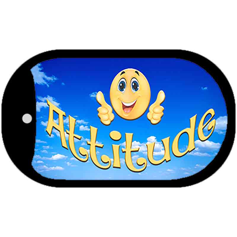 Attitude Novelty Metal Dog Tag Necklace DT-11561 2" x 1" Dog Tag (DT)