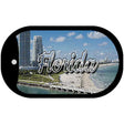 Florida White Sand Beach Novelty Metal Dog Tag Necklace DT-11592 2" x 1" Dog Tag (DT)
