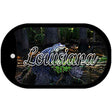 Louisiana Alligator Swamp Novelty Metal Dog Tag Necklace DT-11603 2" x 1" Dog Tag (DT)