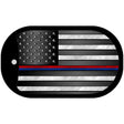 First Responder American Flag Novelty Metal Dog Tag Necklace DT-11698