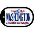 Washington North Carolina State Novelty Metal Dog Tag Necklace DT-11747 2" x 1" Dog Tag (DT)