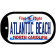 Atlantic Beach North Carolina State Novelty Metal Dog Tag Necklace DT-11749 2" x 1" Dog Tag (DT)